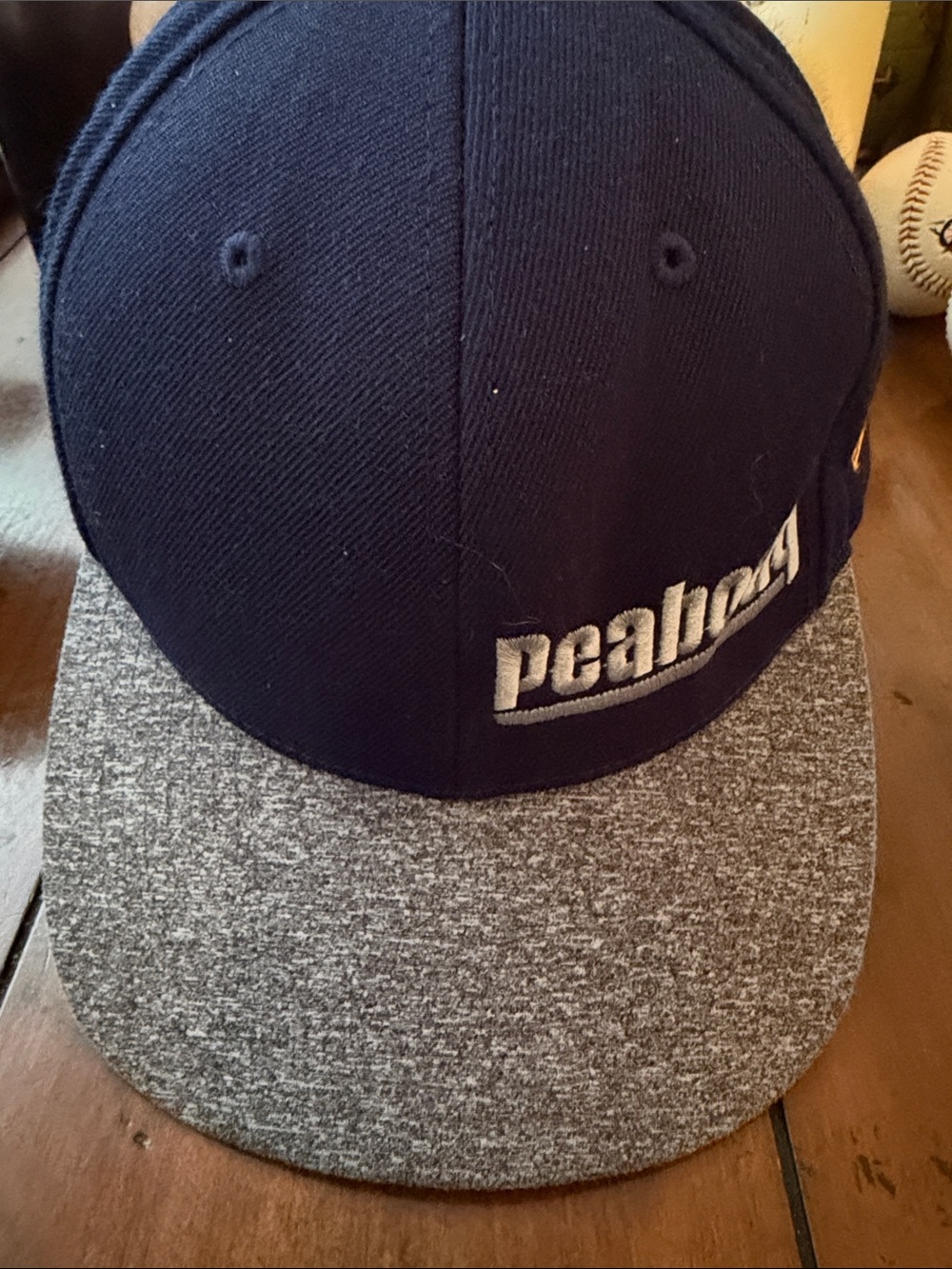Navy and Gray Snapback Cap